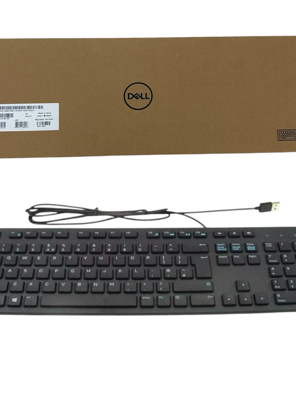 New in Box Dell Wired Keyboard - KB216-BK-US English - Black USB Interface
